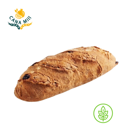 خبز القمح الكامل بالخميرة الطبيعية وزيتون الكالاماتا – 100% طبيعي