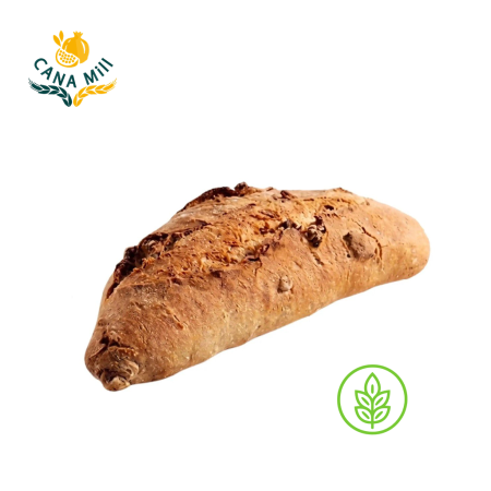 خبز القمح الكامل بالخميرة الطبيعية والجوز – 100% طبيعي